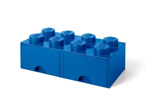 LEGO  5006132 Opbergsteen met 8 noppen en 2 lades – blauw