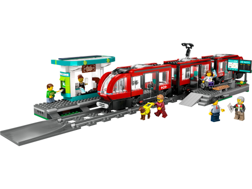 LEGO  60423 Stadstram en station
