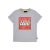 LEGO  5009092 T-shirt met korte mouwen en logo voor kinderen – grijs gemêleerd