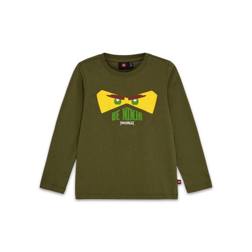 LEGO  5009122 T-shirt met lange mouwen voor kinderen – donkerkaki