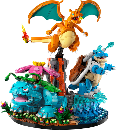 LEGO  72153 Venusaur, Charizard en Blastoise