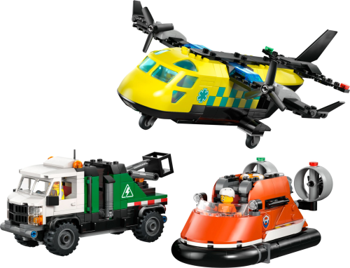 LEGO  60505 Vliegtuig, servicewagen en hovercraft remix