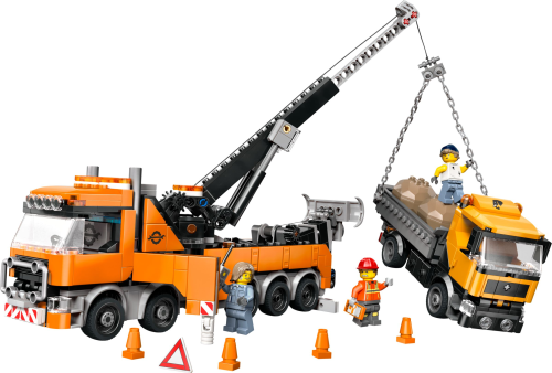 LEGO  60467 Zware sleepwagen met kraan